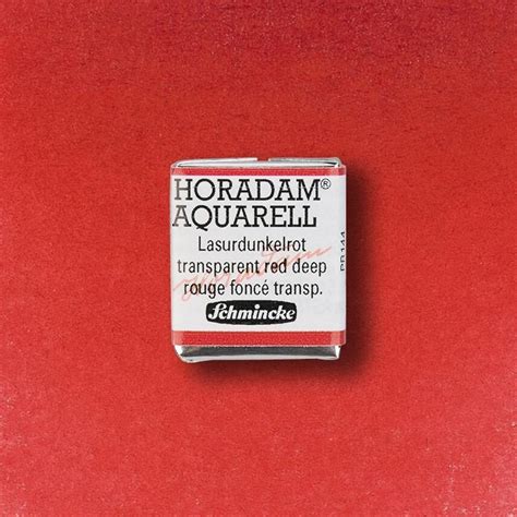 Schmincke Horadam Watercolour Half Pan Transparent Red Deep S