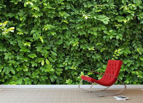 Green Leaves For Background Wall Mural Wallpaper Canvas Art Rocks