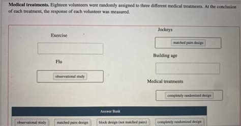 Solved Attempt 1 Classify The Experiments According To Their