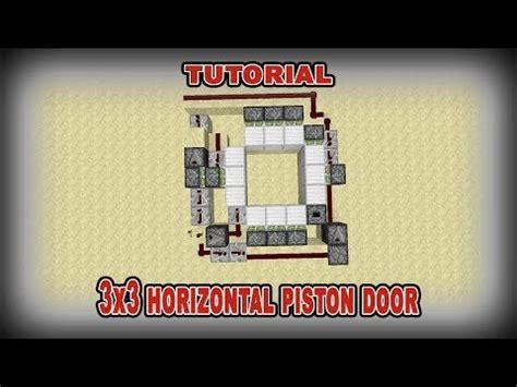 3x3 Horizontal Piston Door : redstone