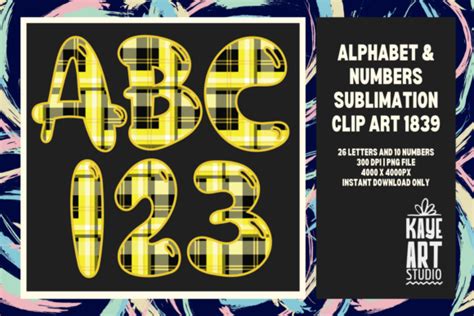 Plaids Pattern Alphabet Sublimation Graphic By Kayeartstudio Creative