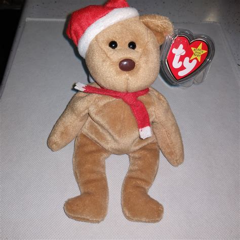 Teddy The Holiday Bear Ty Beanie Baby Brand New Etsy