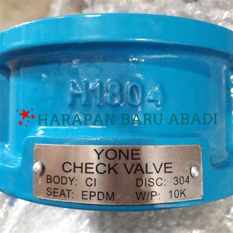 Promo Wafer Check Valve Cast Iron 5 Inch YONE DN125 Multivariasi