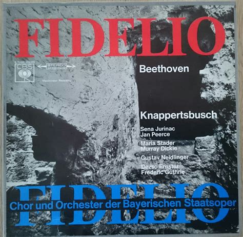 Fidelio By Ludwig Van Beethoven Hans Knappertsbusch Sena Ju Lp