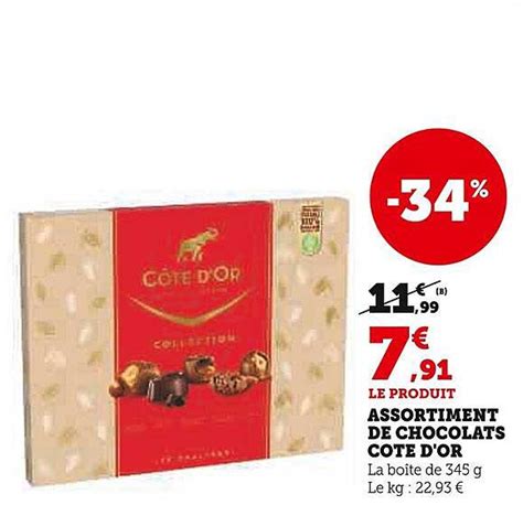 Promo Assortiment De Chocolats Côte D or chez Super U iCatalogue fr