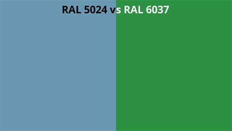 Ral 5024 Vs 6037 Ral Colour Chart Uk