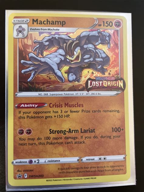 Mavin Machamp SWSH243 NM Holo Rare Lost Origin Stamp Black Star