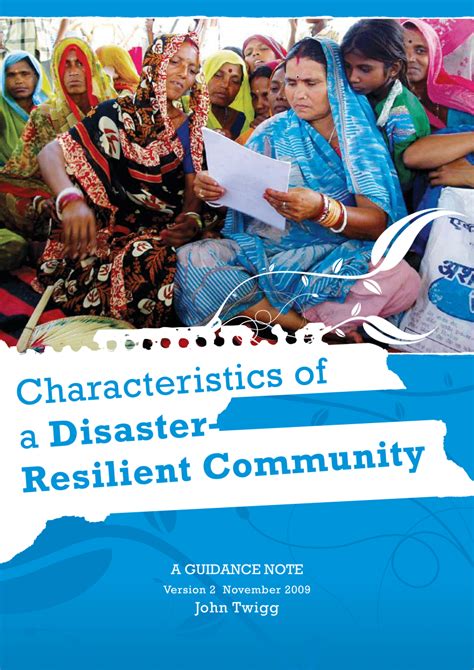 Pdf Characteristics Of A Disaster Resilient Community A Guidance