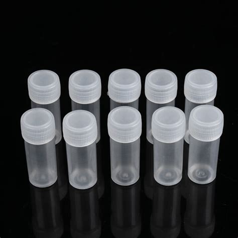 Lab Storage Lid Transparent Sample Bottle Plastic Test Tube Small Vial