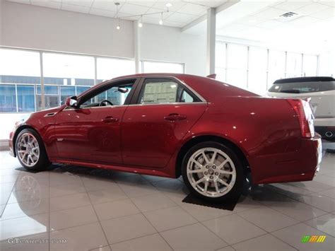 Red Obsession Tintcoat 2014 Cadillac Cts V Sedan Exterior Photo