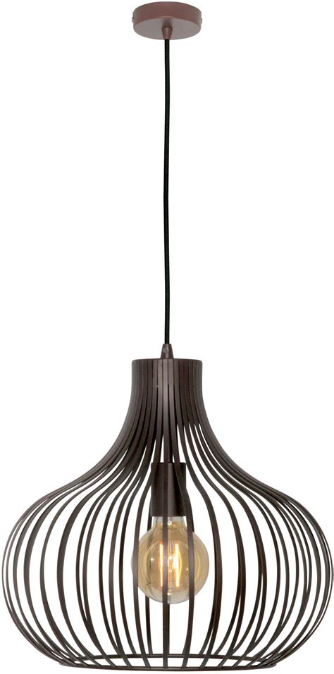 Hanglamp Open Bruin 38cm 30H7842B VOL Verlichting