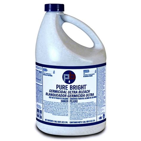 Pure Bright Liquid Germicidal Bleach 1 Gal 6case Bleach Laundry