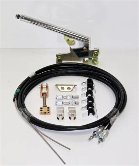 11 Inch Floor Mount Hand Brake And Hand Brake Cable Kit