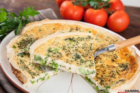 Receita deliciosa de Quiche Primavera Teleculinária Receita