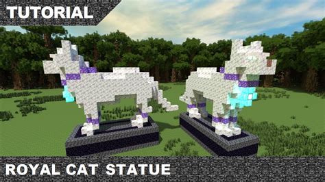 Minecraft Cat Statue Tutorial & Download - YouTube