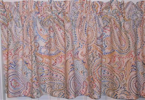 RALPH LAUREN HOME CAYDEN PAISLEY FABRIC VALANCE 74 X 17 EBay