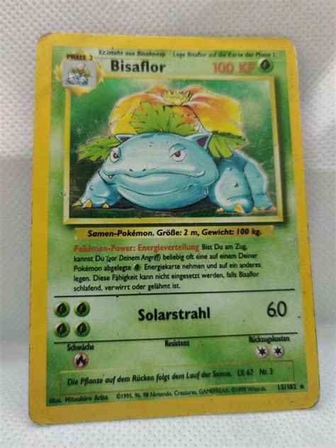 Bisaflor Basis Base Set Pokemon Karte Holo TCG Kaufen Auf Ricardo