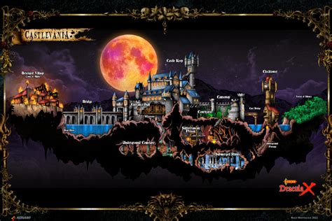 Castlevania Dracula X Map recreation by whittingtonrhett on DeviantArt