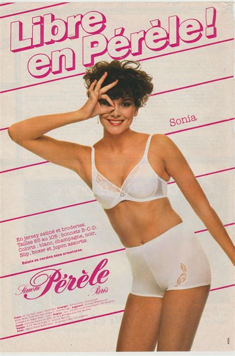 Publicité de presse Lingerie Soutien Gorge Boxer Simone Pérèle 1982 eBay