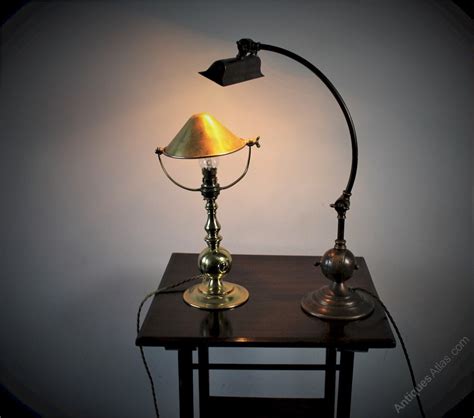 Antiques Atlas Arts And Crafts Brass Bankers Lamp