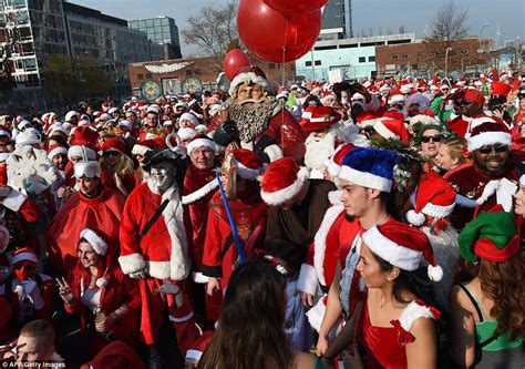 Saint Nicks Paint New York Red For Santacon With The All Day Merry