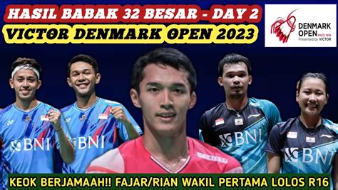 Hasil Semua Sektor Besar Day Badminton Victor Denmark Open