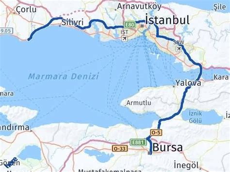 Tekirda Marmaraere Lisi Bursa Aras Ka Km Istanbul Bursa