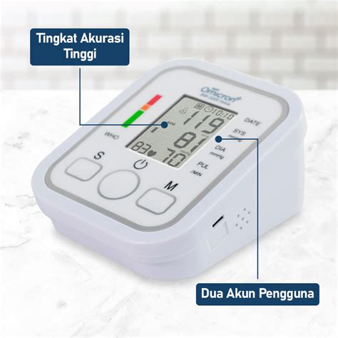 Taffomicron Tensimeter Digital Pengukur Tekanan Darah Bahasa Indonesia