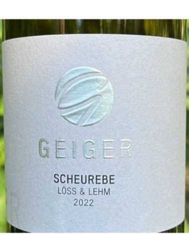 Weingut Geiger Scheurebe Vivino Us