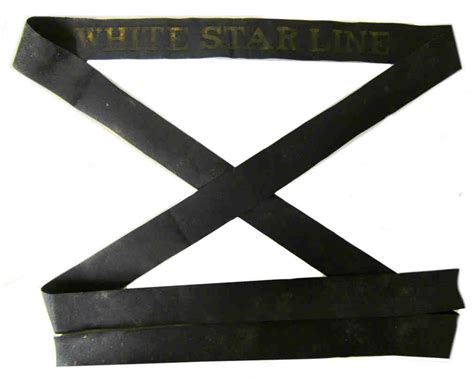 White Star Line Ratings Cap Tally Titanic Crew Olympic Class Etsy