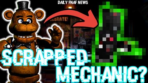 FNAF NEWS FNaF Scrapped Mechanic YouTube