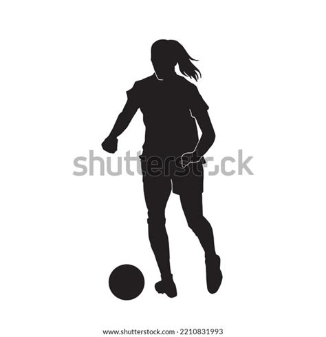 F Tbol Femenino Silueta De Futbolistas Atletas Vector De Stock Libre