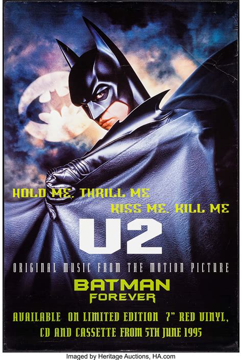 Batman Forever (Warner Brothers, 1995). U2 Soundtrack Poster (40" X ...