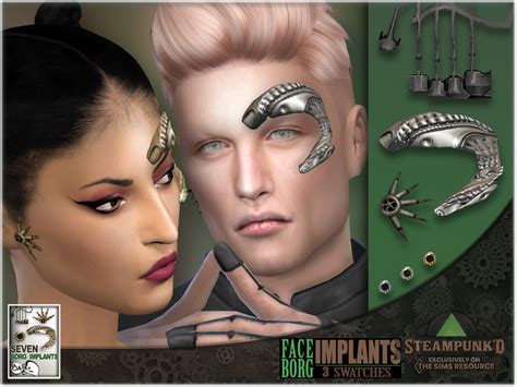 Steampunked Seven Borgs Implants The Sims 4 Catalog