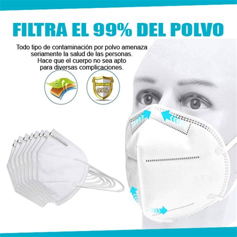 Mascarilla Kn Desechable Capas Certificada Ce Y Fda