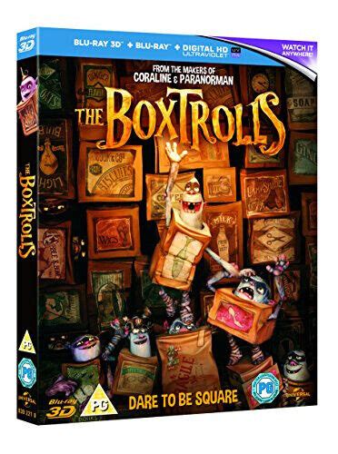 The Boxtrolls Blu Ray 3D Blu Ray UV Copy Region Free Blu Ray