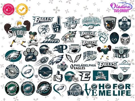 Philadelphia Eagles Svg Bundle Football Bird Helmet Mascot And More