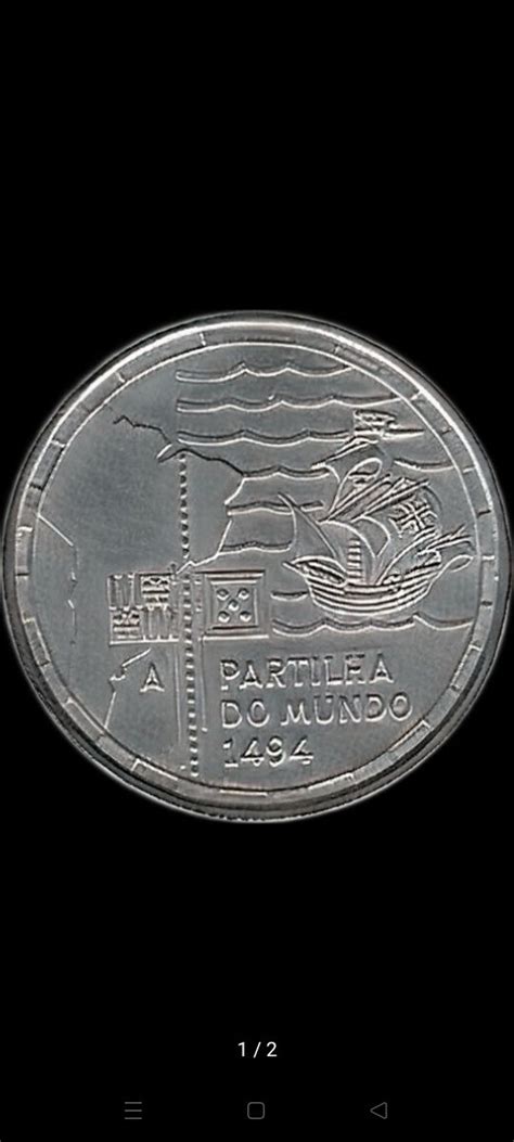 Moeda 200 Escudos V Série Descobrimentos Dividindo Terras e Mares