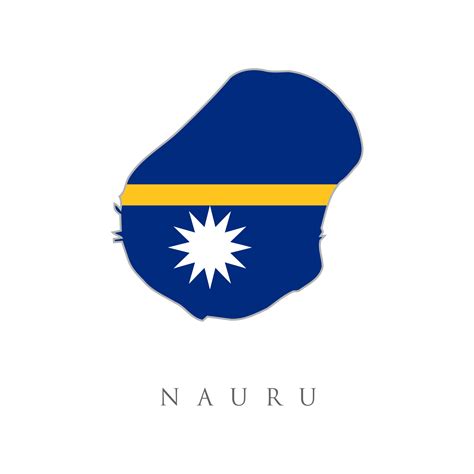 Nauru National Map with flag illustration. Nauru National Map with flag ...