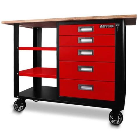 Daytona D5twb Heavy Duty 5 Drawer Trolley Workbench