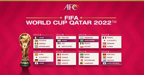 FIFA World Cup 2022 Groups Details & Rankings | Sportsest