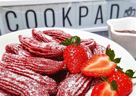 Resipi Red Velvet Churros Oleh Aznie Khasri Cookpad