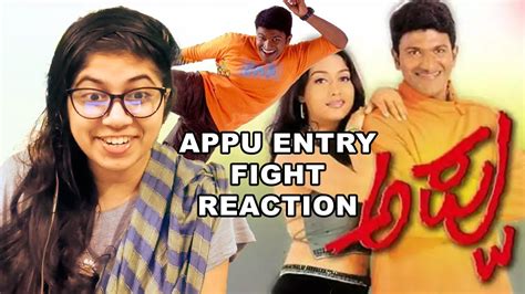 Appu Entry Fight Scene Reaction Superhit Kannada Movie Appu Puneeth