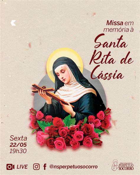 Missa Em Mem Ria Santa Rita De C Ssia Par Quia Nossa Senhora Do