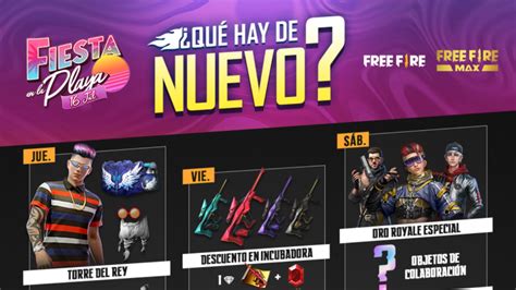 Agenda Semanal De Free Fire Del Al De Julio Con Nueva Incubadora