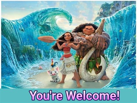 Moana Youre Welcome Animatiefilms Disney Avontuur