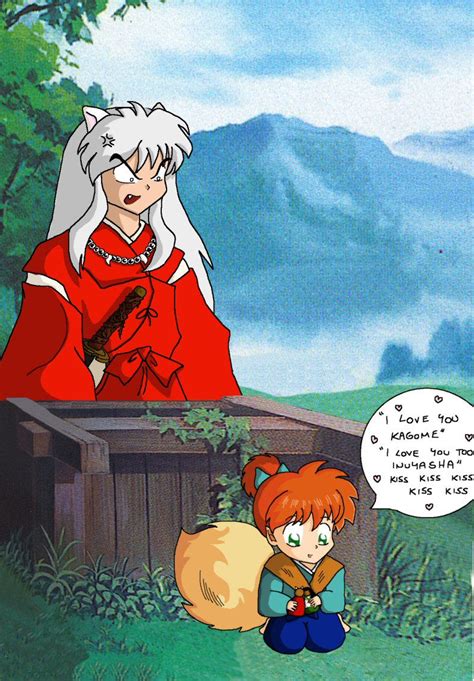 Inuyasha And Kagome Kissing By Conart 3 On Deviantart