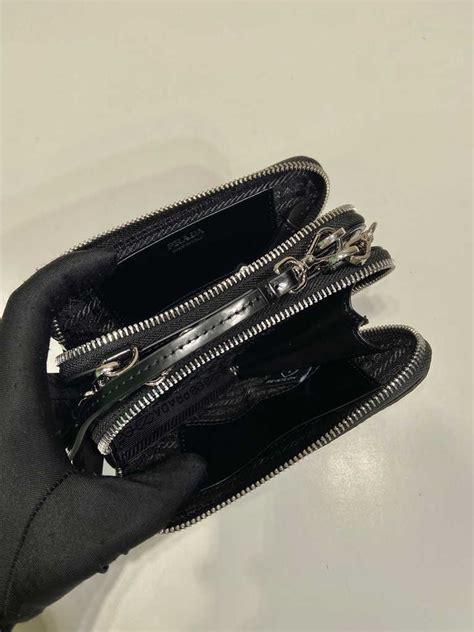 Prada Nr Black Saffiano Leather Mini Pouch Aaa Bag