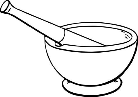 Mortar And Pestle Drawing | Free download on ClipArtMag