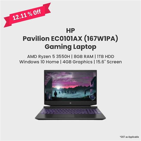 Hp Pavilion Ec Ax W Pa Gaming Laptop At Rs Office